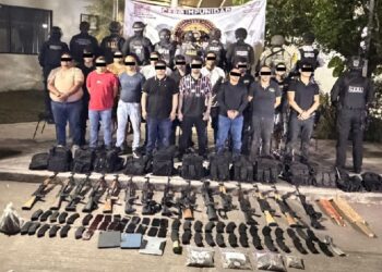 OPERATIVO INTERINSTITUCIONAL EN CHIAPAS DEJA 15 DETENIDOS Y ARSENAL ASEGURADO
