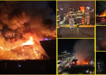 Incendio en Sam’s Club Vado del Río moviliza a cuerpos de emergencia desde la madrugada