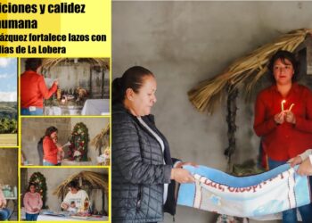ENTRE TRADICIONES Y CALIDEZ HUMANA Glynnis Jiménez Vázquez fortalece lazos con las familias de La Lobera