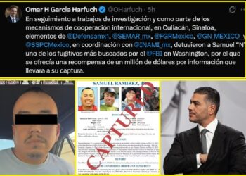 Capturan en Culiacán a fugitivo estadounidense incluido en lista de los más buscados del FBI