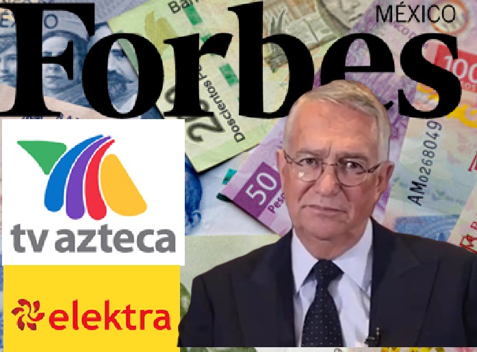 Caída histórica en la fortuna de Ricardo Salinas Pliego, según lista Forbes 2026