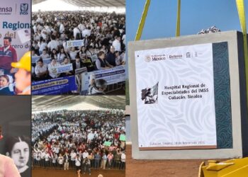 “Sinaloa no está solo”: Sheinbaum inicia hospital del IMSS en Culiacán