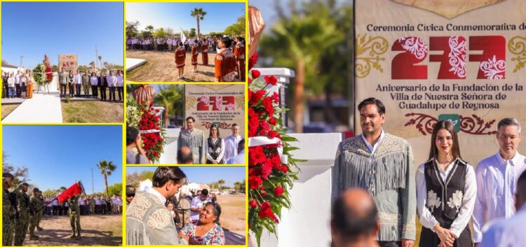 Reynosa conmemora 277 años de su fundación con acto encabezado por Carlos Peña Ortiz