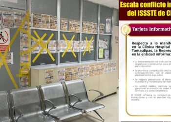 Escala conflicto interno en clínica del ISSSTE de Ciudad Victoria; restringen acceso al director tras protestas del personal