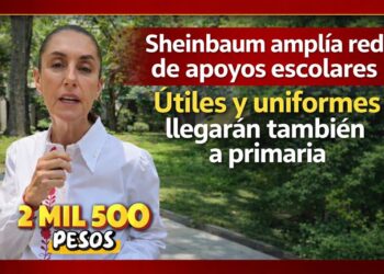 Sheinbaum amplía red de apoyos escolares