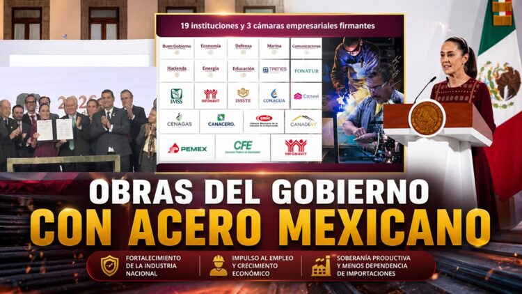 Gobierno federal apuesta por acero nacional en obra pública