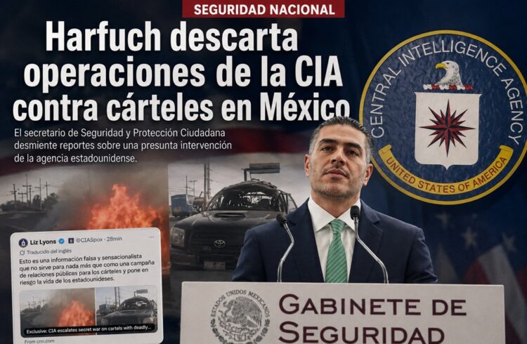 Harfuch descarta operaciones de la CIA contra cárteles en México
