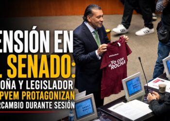 Tensión en el Senado: Noroña y legislador del PVEM protagonizan intercambio durante sesión