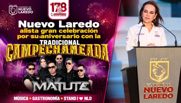Nuevo Laredo alista gran celebración por su aniversario con la tradicional Campechaneada y el concierto de Matute
