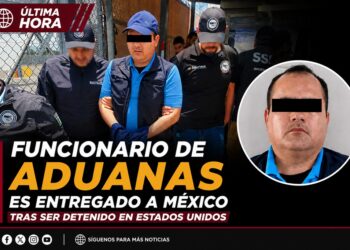 Funcionario de Aduanas es entregado a México tras ser detenido en Estados Unidos