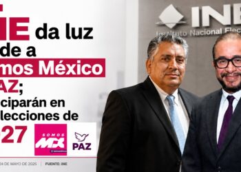INE da luz verde a Somos México y PAZ; participarán en las elecciones de 2027