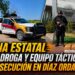 Guardia Estatal asegura droga y equipo táctico tras persecución en Díaz Ordaz