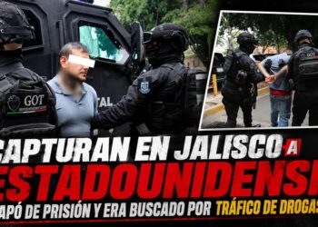 Capturan en Jalisco a estadounidense que escapó de prisión y era buscado por tráfico de drogas y armas