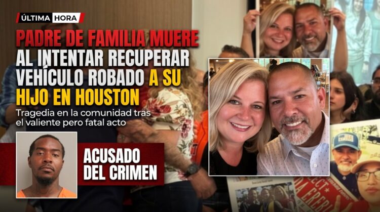 Padre de familia muere al intentar recuperar vehículo robado a su hijo en Houston