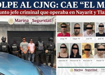 Golpe al CJNG: cae «El M-4», presunto jefe criminal que operaba en Nayarit y Tlaxcala