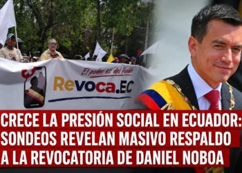 Crece la presión social en Ecuador: Sondeos revelan masivo respaldo a la revocatoria de Daniel Noboa