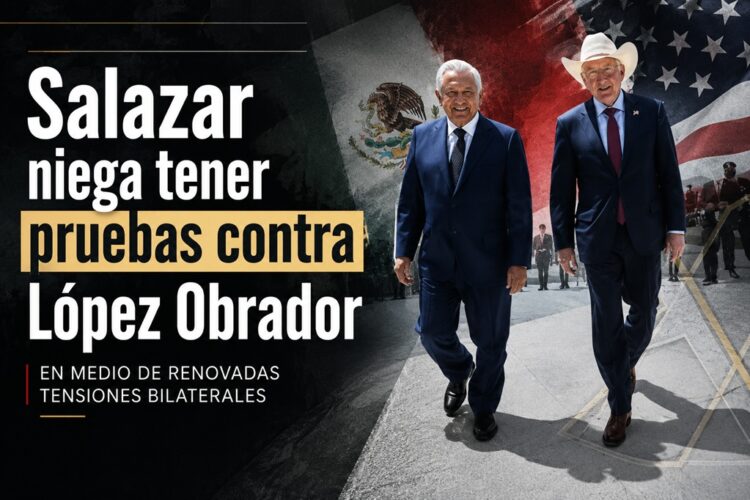 Salazar niega tener pruebas contra López Obrador en medio de renovadas tensiones bilaterales