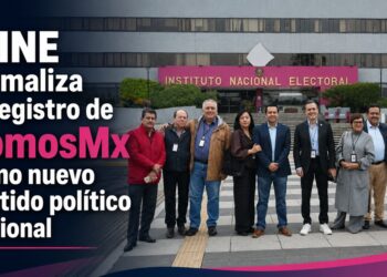 El INE formaliza el registro de SomosMx como nuevo partido político nacional