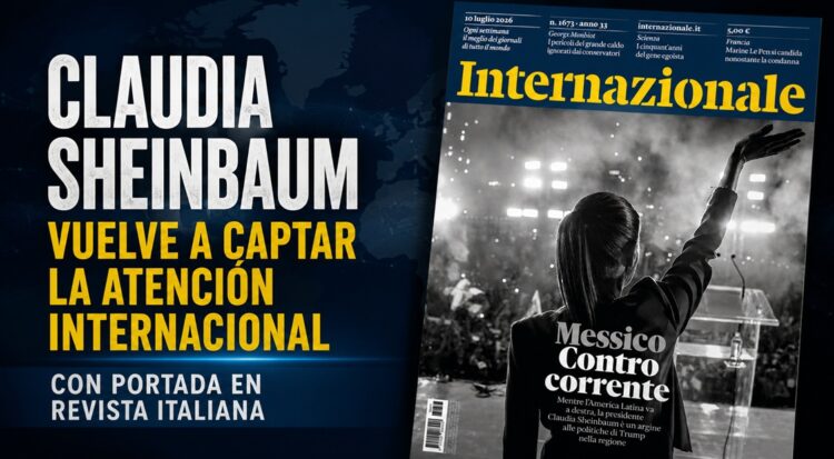 Claudia Sheinbaum vuelve a captar la atención internacional con portada en revista italiana