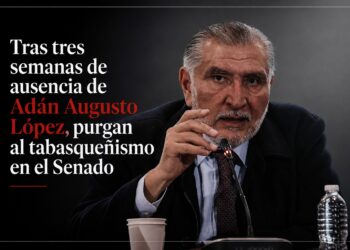Tras tres semanas de ausencia de Adán Augusto López, purgan al tabasqueñismo en el Senado