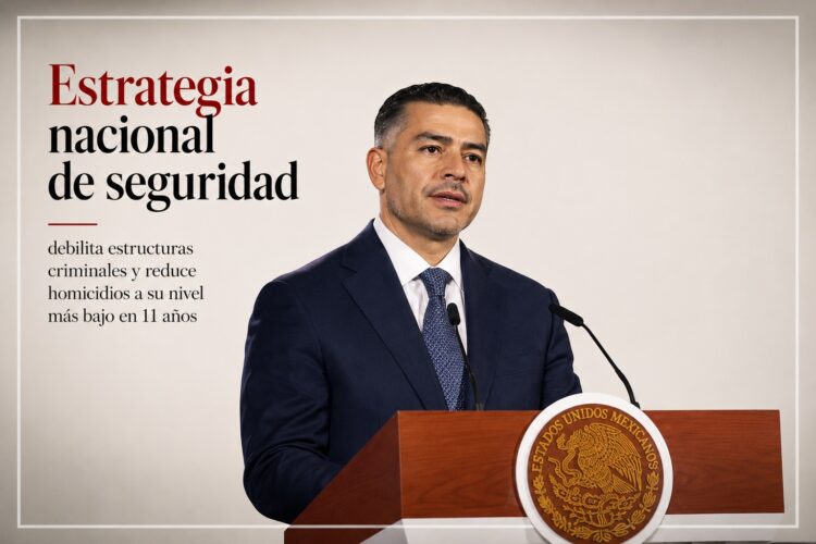 Estrategia nacional de seguridad debilita estructuras criminales y reduce homicidios a su nivel más bajo en 11 años