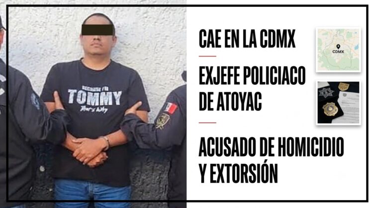 Cae en la CDMX exjefe policiaco de Atoyac acusado de homicidio y extorsión