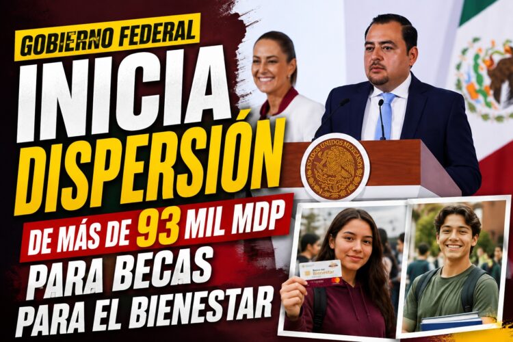 Gobierno federal inicia dispersión de más de 93 mil mdp para Becas para el Bienestar