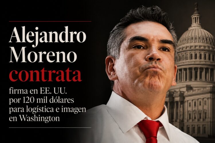 Alejandro Moreno contrata firma en EE. UU. por 120 mil dólares para logística e imagen en Washington
