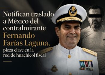 Notifican traslado a México del contralmirante Fernando Farías Laguna, pieza clave en la red de huachicol fiscal