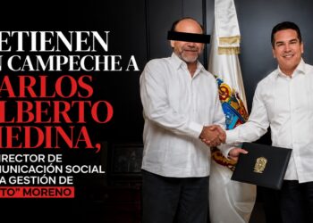 Detienen en Campeche a Carlos Alberto Medina, exdirector de Comunicación Social en la gestión de «Alito» Moreno