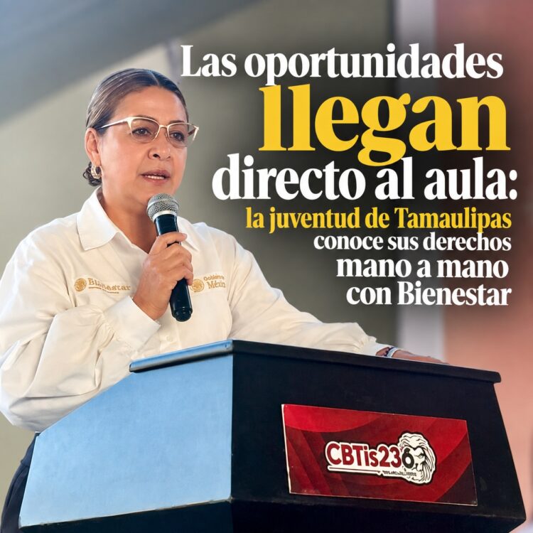 Las oportunidades llegan directo al aula: la juventud de Tamaulipas conoce sus derechos mano a mano con Bienestar