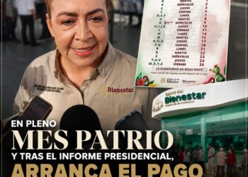 En pleno mes patrio y tras el Informe Presidencial, arranca el pago de Pensiones del Bienestar septiembre-octubre