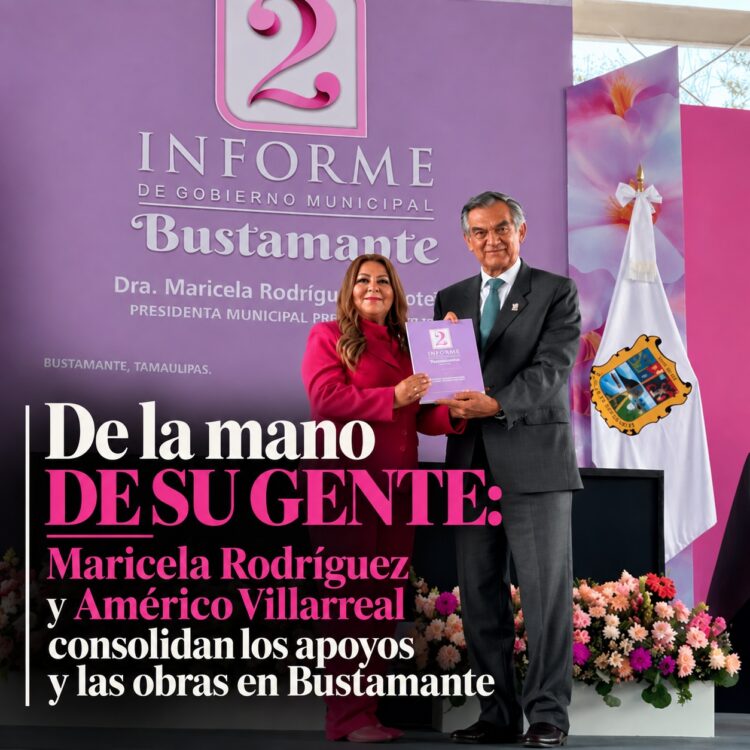 De la mano de su gente: Maricela Rodríguez y Américo Villarreal consolidan los apoyos y las obras en Bustamante