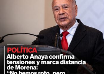 Alberto Anaya confirma tensiones y marca distancia de Morena: “No hemos roto, pero tampoco acompañaremos todo”