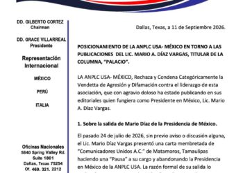 EXPULSAN AL PERIODISTA TAMAULIPECO MARIO A. DÍAZ VARGAS DE AGRUPACIÓN GREMIAL ENTRE USA Y MÉXICO TRAS ACUMULAR HISTORIAL DE VIOLENCIA, MISOGINIA Y DIFAMACIÓN