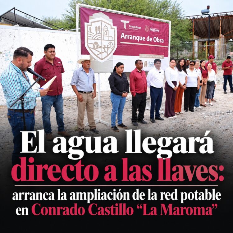 El agua llegará directo a las llaves: arranca la ampliación de la red potable en Conrado Castillo “La Maroma”