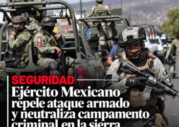Ejército Mexicano repele ataque armado y neutraliza campamento criminal en la sierra de Michoacán