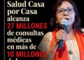 Salud Casa por Casa alcanza 27 millones de consultas médicas en más de 10 millones de hogares