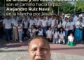 La unidad y los valores familiares son el camino hacia la paz: Alejandro Ruiz Nava en la Marcha por Jesús