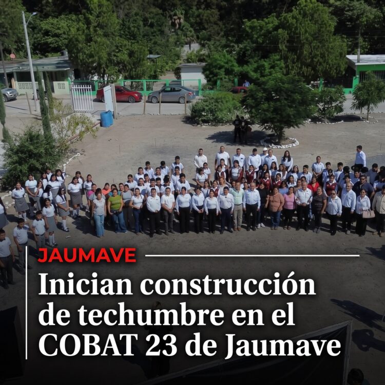 Inician construcción de techumbre en el COBAT 23 de Jaumave